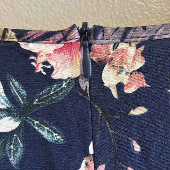 Bloomchic Plus Size Floral Patchwork Wrap Belted Pocket Jumpsuit - Picture 8 of 8